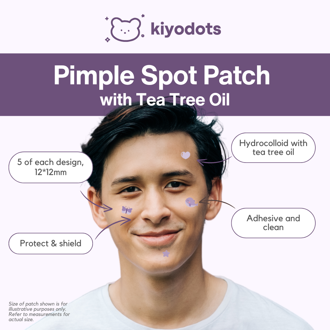 Purple Love Hydrocolloid Pimple Patch with Tea Tree Oil